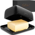 Botervloot met deksel - Keramiek - Zwart - Steinzeit, Huis en Inrichting, Keuken | Servies, Verzenden, Zo goed als nieuw