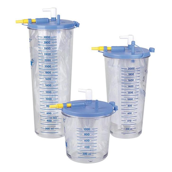 Afzuigzak disposable 2 liter, 5 stuks met deksel voor, Diversen, Verpleegmiddelen, Nieuw, Verzenden