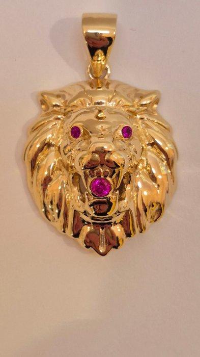 Hanger - 14 karaat Geel goud - Grote Leeuw, Sieraden, Tassen en Uiterlijk, Antieke sieraden