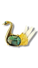 Broche - 18 karaat Geel goud, Prachtige 18k goud en, Sieraden, Tassen en Uiterlijk, Antieke sieraden