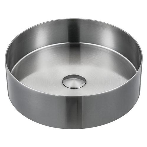 Waskom Sapho Aurum Rond 38 x 11 cm Mat RVS, Doe-het-zelf en Verbouw, Sanitair, Overige typen, Nieuw, Ophalen of Verzenden
