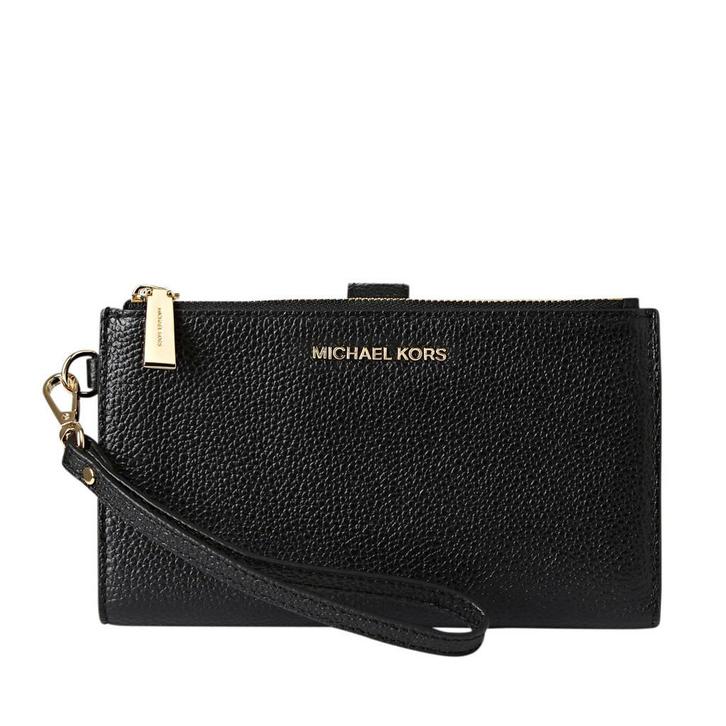 Michael Kors Portemonnees Double Zip Wristlet Zwart, Sieraden, Tassen en Uiterlijk, Tassen | Schoudertassen, Nieuw, Verzenden
