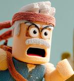 David Law (1967) / L.A French (1992) - Running lego Man, Antiek en Kunst