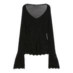 Pennyblack • zwarte opengewerkte trui • M, Maat 38/40 (M), Verzenden, Zwart, Nieuw