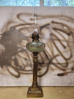 Olielamp - Bronze, Crystal, Glass..., Antiek en Kunst