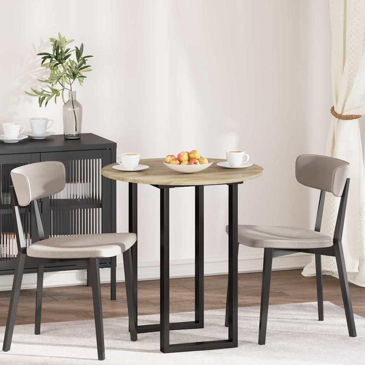 vidaXL Tafelblad Sonoma eiken 70 x 70 x 1,5 cm Bewerkt hout, Huis en Inrichting, Tafels | Eettafels, Nieuw, Verzenden