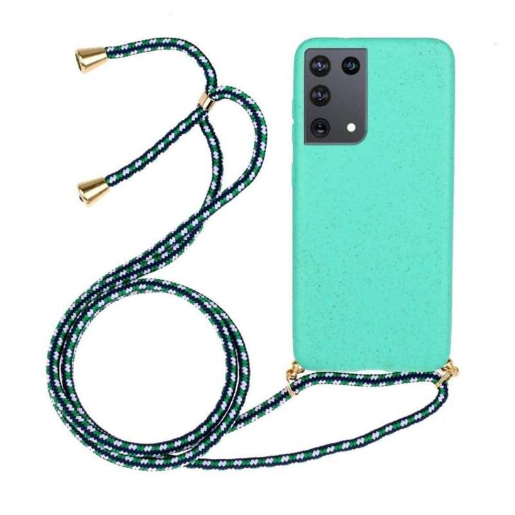 Galaxy S22 Ultra Crossbody TPU Hoesje met Koord Mint, Telecommunicatie, Mobiele telefoons | Hoesjes en Frontjes | Samsung, Nieuw