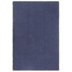 vidaXL Vloerkleed rechthoekig 120x180 cm katoen marineblauw, Verzenden, Nieuw, Blauw