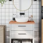 vidaXL Wastafelblad 80x40x4 cm massief beukenhout, Huis en Inrichting, Keuken | Keukenelementen, Verzenden, Nieuw, Bruin