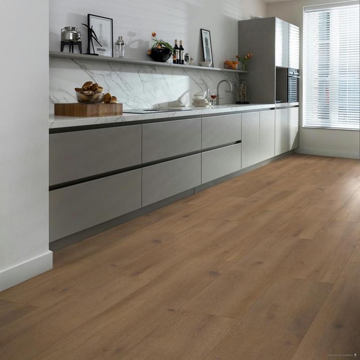 Laminaat rechte plank bruin |  Hoomline Elite XL V4 6079, Huis en Inrichting, Stoffering | Vloerbedekking, Ophalen