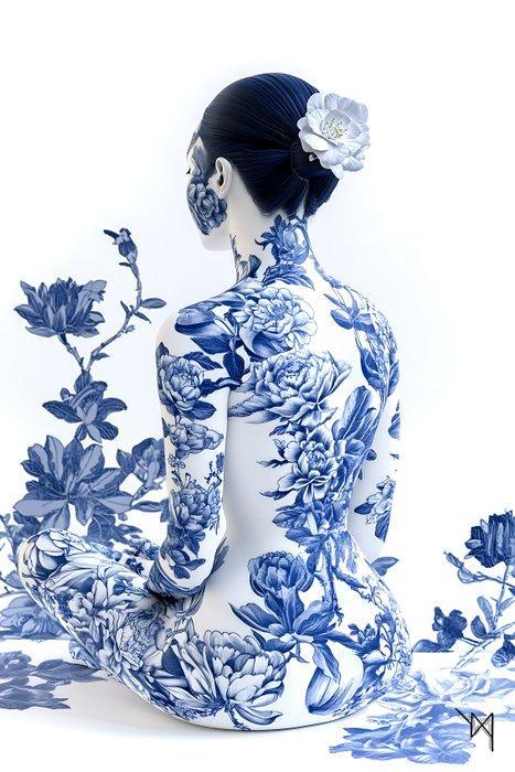 NYX - Behind the Silence – Chinese Porcelain Style, Antiek en Kunst, Kunst | Designobjecten
