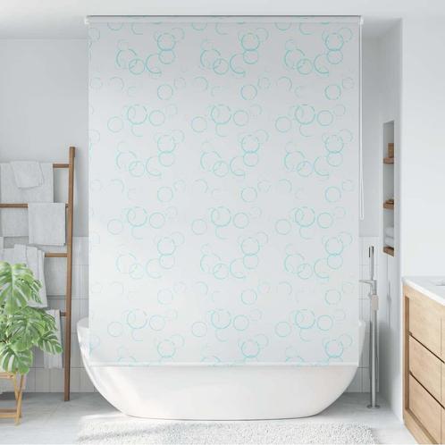 vidaXL Rolgordijn voor douche 140x240 cm bubbel, Huis en Inrichting, Badkamer | Badtextiel en Accessoires, Wit, Nieuw, Verzenden