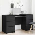 vidaXL Bureau Zwart eiken 140 x 50 x 76 cm Bewerkt hout, Huis en Inrichting, Bureaus, Verzenden, Nieuw