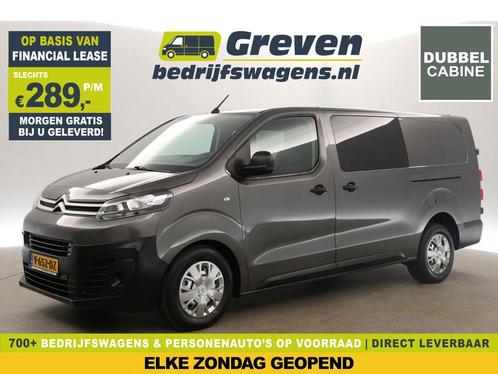 Citroën Jumpy 2.0 BlueHDI L3H1 DC Airco Cruise PDC €289pm, Auto's, Bestelauto's, Handgeschakeld, Diesel, Zilver of Grijs, Citroën