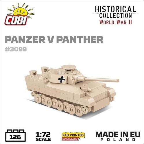 COBI 3099 Panzer V Panther (Leger bouwsets, Modelbouwsets), Kinderen en Baby's, Speelgoed | Bouwstenen, Nieuw, Verzenden