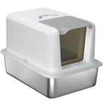 TRUUSK Kattentoilet Met Deksel - Roestvrijstalen Bak - Ingeb, Dieren en Toebehoren, Verzenden, Nieuw