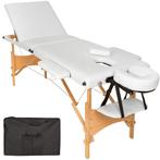 3 zone massagetafel Daniel, matras + tas - wit, Sport en Fitness, Massageproducten, Nieuw, Verzenden