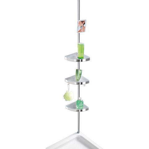 WENKO Telescooprek Premium 3 plateaus, 1 spiegel, Huis en Inrichting, Badkamer | Badtextiel en Accessoires, Nieuw, Verzenden