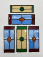Glas-in-loodraam (5) - 1950-1960 - Set van 5