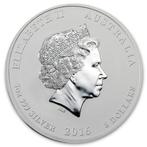 Australië. 2016 5 oz $8 AUD Australian Silver Lunar Year of