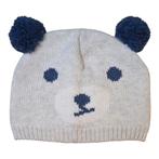 Beanie teddy bear pompoms- 0/9M, Verzenden, Nieuw