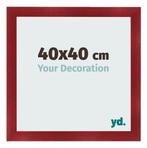 Fotolijst 40x40 cm - Wijnrood Geveegd - MDF - Pisa, Verzenden, Nieuw