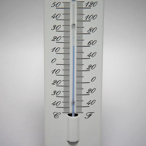 Emaille thermometer bloemen motief, Verzamelen, Merken en Reclamevoorwerpen, Verzenden