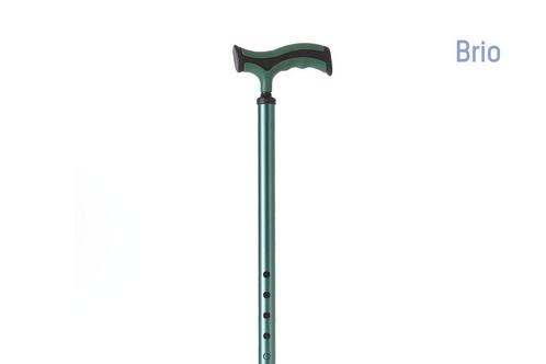 Moretti wandelstok aluminium zachte rubberen T handgreep - v, Diversen, Verpleegmiddelen, Nieuw