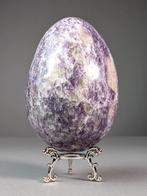 lepidoliet Ei - Hoogte: 12.5 cm - Breedte: 8 cm- 1.3 kg, Verzamelen, Mineralen en Fossielen