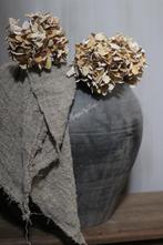 Zijden Hortensia sober beige 47 cm, Ophalen of Verzenden, Nieuw