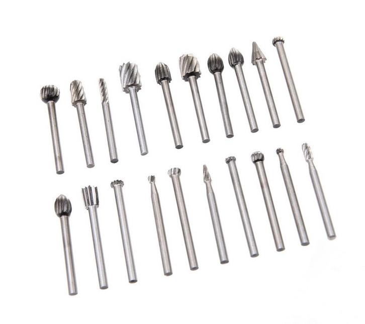 Set mini (dremel) frezen, 20 freesjes, Doe-het-zelf en Verbouw, Gereedschap | Handgereedschap, Nieuw, Ophalen of Verzenden