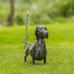 Figuur - Teckel - Metaal, Antiek en Kunst