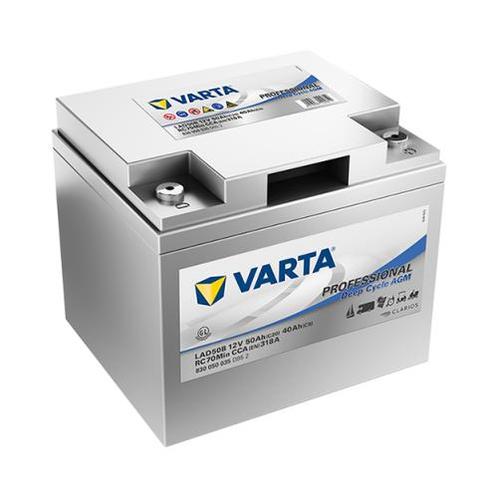 Varta LAD50B AGM accu 12 volt 50 ah Deep Cycle, Caravans en Kamperen, Camper-accessoires, Nieuw, Ophalen of Verzenden