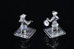 Miniatuur beeldje - Straatmuzikanten (2) - .835 zilver