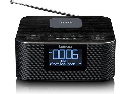 Lenco CR-650BK - Wekkerradio met DAB/FM - Bluetooth -, Huis en Inrichting, Woonaccessoires | Klokken, Zo goed als nieuw, Verzenden