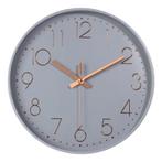 IvoQ Moderne Wandklok Grijs Ø 30 cm, Verzenden, Nieuw