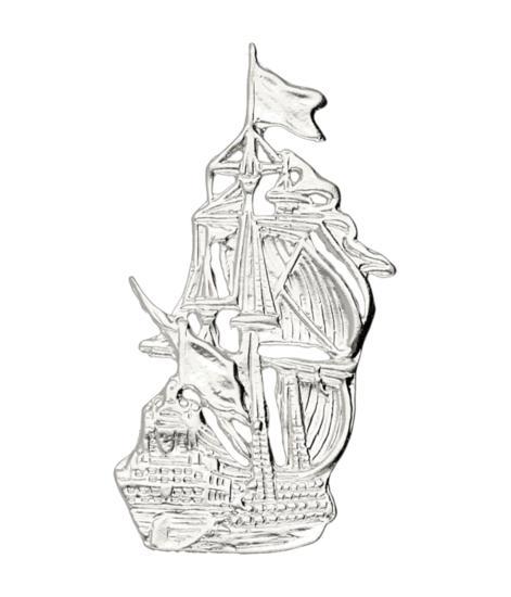 Zilveren Galjoen XL kettinghanger, Sieraden, Tassen en Uiterlijk, Kettinghangers, Nieuw, Verzenden