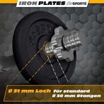 ScSPORTS Halterschijven set 27,5 kg Gietijzer - 30 mm, Verzenden, Nieuw