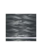 2017 MASERATI LEVANTE GENUINE ACCESSORIES BROCHURE, Nieuw, Author