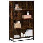 vidaXL Boekenkast 80,5x35x139 cm bewerkt hout gerookt, Huis en Inrichting, Kasten | Boekenkasten, Verzenden, Nieuw, Overige houtsoorten