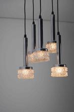 Massive - Plafondlamp - Chroom, Glas, Antiek en Kunst, Antiek | Lampen