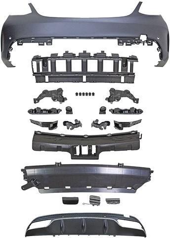 Achterbumper Sport Mercedes W205 C63 AMG look, Auto-onderdelen, Carrosserie en Plaatwerk, Ophalen of Verzenden
