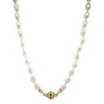 Vintage parel collier met gouden bolsluiting 14 krt, Ophalen of Verzenden, Nieuw
