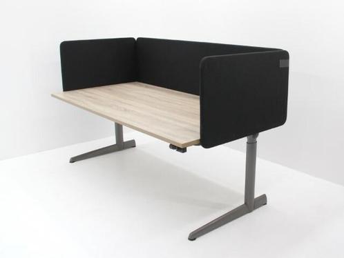 Scheidingswand - zichtschot - 51x80cm (hxb) - stof zwart, Zakelijke goederen, Kantoor en Winkelinrichting | Kantoormeubilair en Inrichting