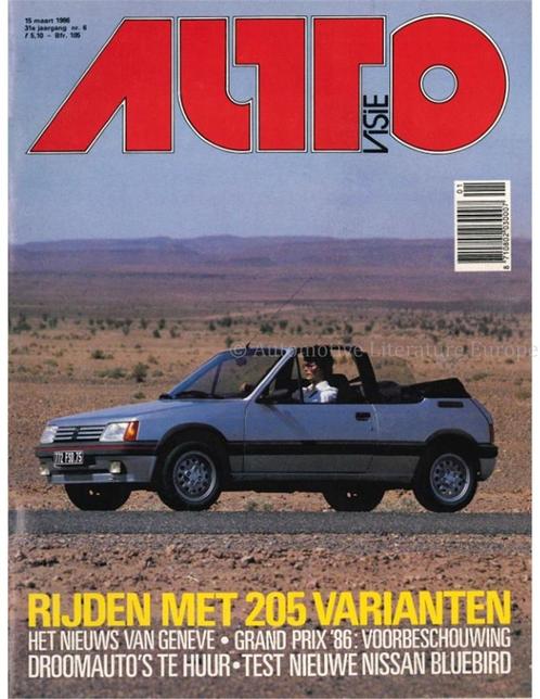 1986 AUTOVISIE MAGAZINE 06 NEDERLANDS, Boeken, Auto's | Folders en Tijdschriften