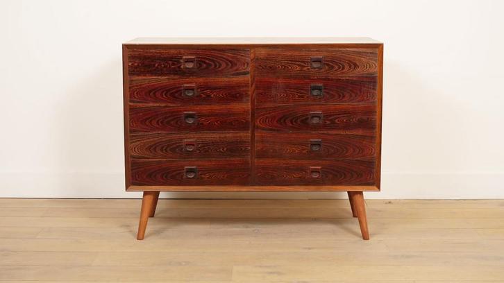 Vintage dressoir | Palissander | Ladekast | Deens Design, Huis en Inrichting, Kasten | Ladekasten, Ophalen of Verzenden