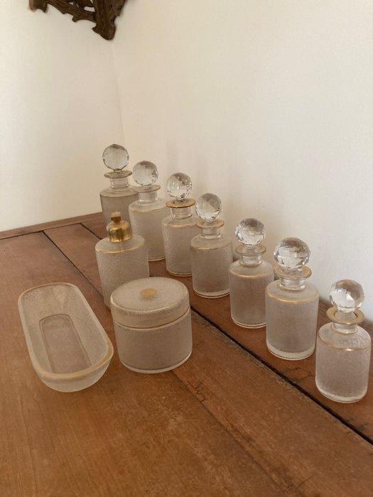 Art Deco Toiletset (10) - St. Louis - Kristal, Antiek en Kunst, Antiek | Glas en Kristal