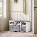 Schoenenbank met 6 Vakken – Opbergbank met Kussen, Verzenden, Nieuw