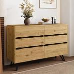 Ladekast met 6 Lades – Modern Houten Dressoir 120×40×75,5 cm, Verzenden, Nieuw