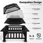 tillvex Vuurschaal met vonkbescherming en grillrooster, outd, Tuin en Terras, Tuinmeubel-accessoires, Verzenden, Nieuw